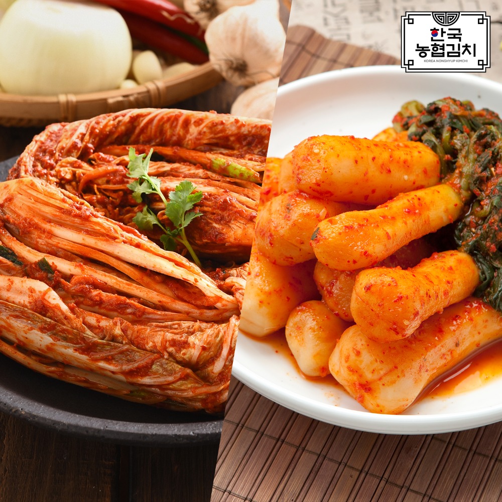 [농협식품] 한국농협김치 김치세트 포기5kg+총각5kg